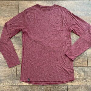 Duckworth Wool Vapor Long Sleeve Cabin Red size M; MADE IN USA